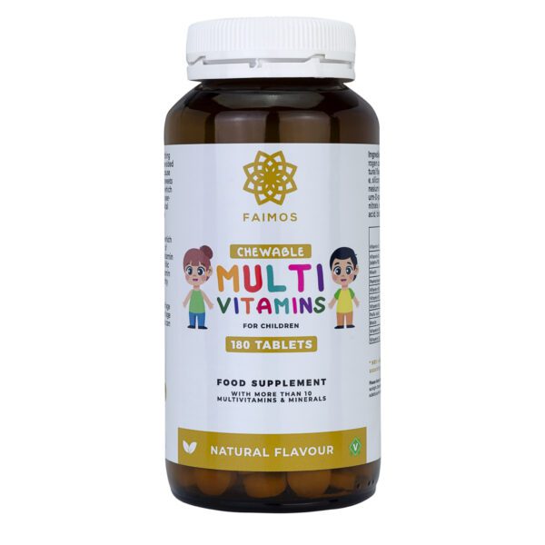 Faimos chewable multivitamin tablets for kids
